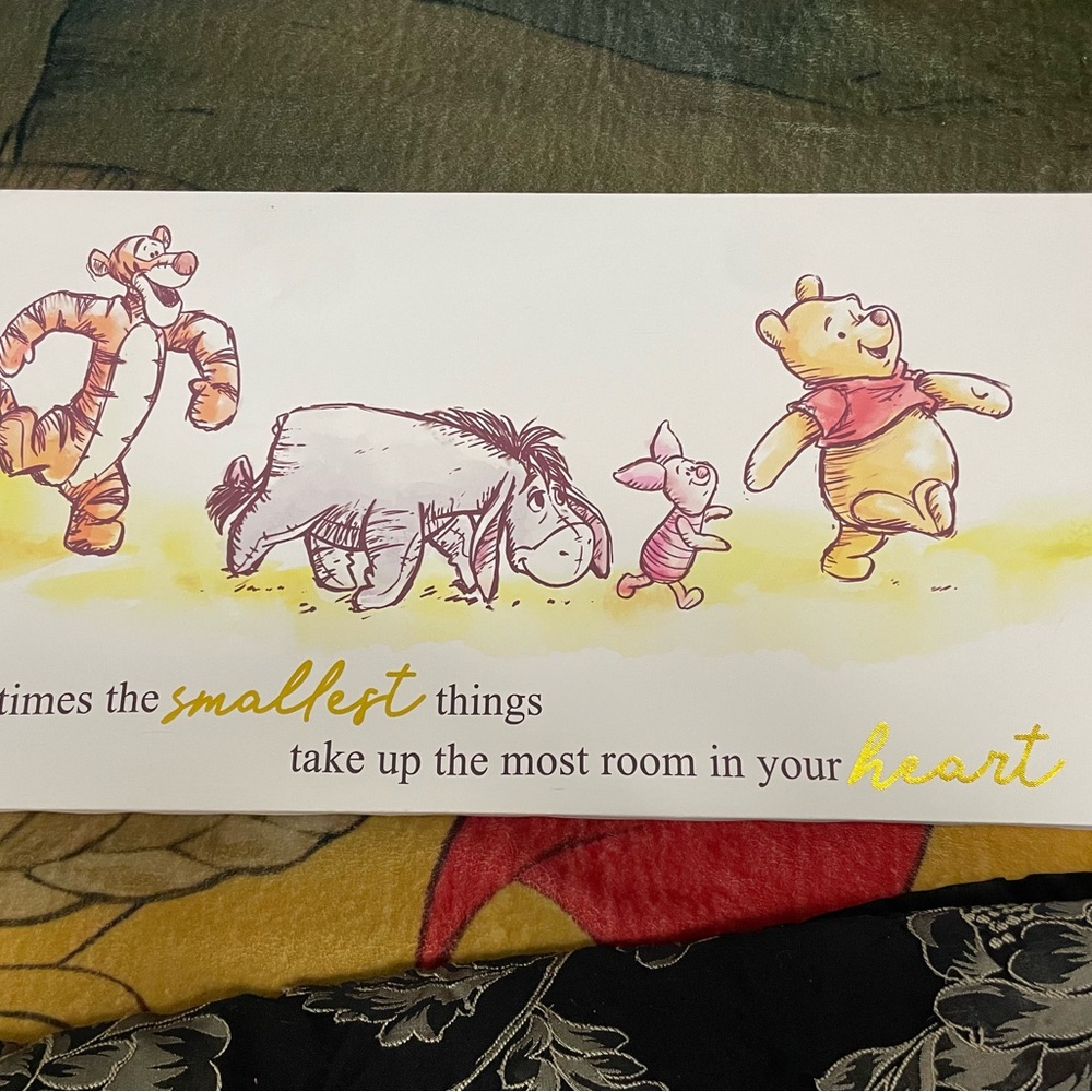 Disney Canvas Art with Red Text